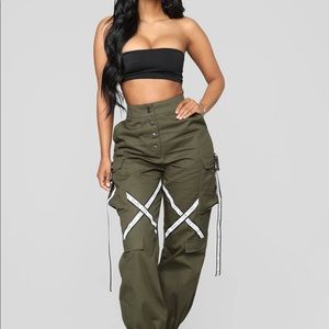 Olive Sayra Cargo pants